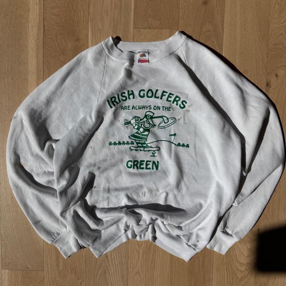Vintage 1990s Fruit of the Loom Irish Golfers Sweatshirt XL